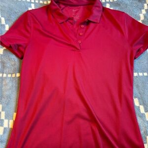 Nike burgundy golf shirt!